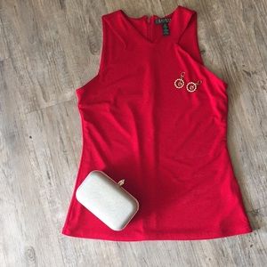 Beautiful Ralph Lauren red top.
